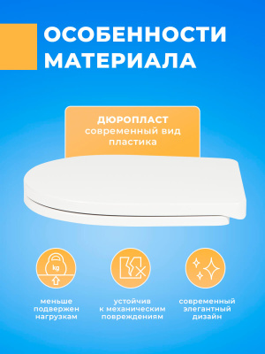 Крышка - Сиденье для унитаза Sanita Luxe CLASSIC (без микролифта)