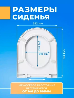 Крышка - Сиденье для унитаза Sanita Luxe NEXT Soft Close (микролифт)