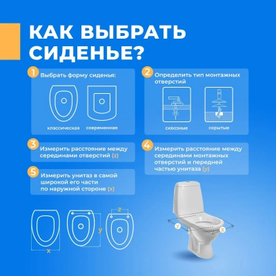 Крышка - Сиденье для унитаза Jika ZETA (Зета) без микролифта, дюропласт
