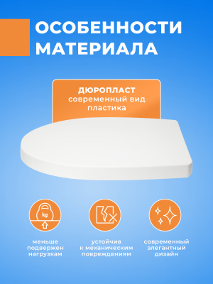 Крышка - Cиденье для унитаза Roca VICTORIA NORD ZRU9000023 (без микролифта)